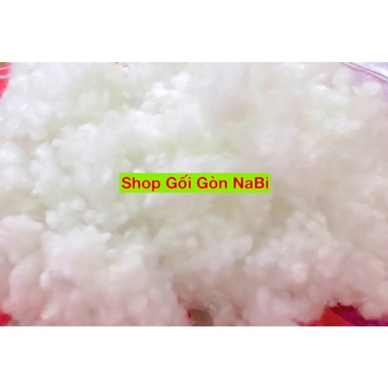 Bông Gòn bi loại tốt hàng việt nam mềm , trắng dùng nhồi gối , sản phẩm handmade, gấu bông, sản phẩm bằng len 1kg