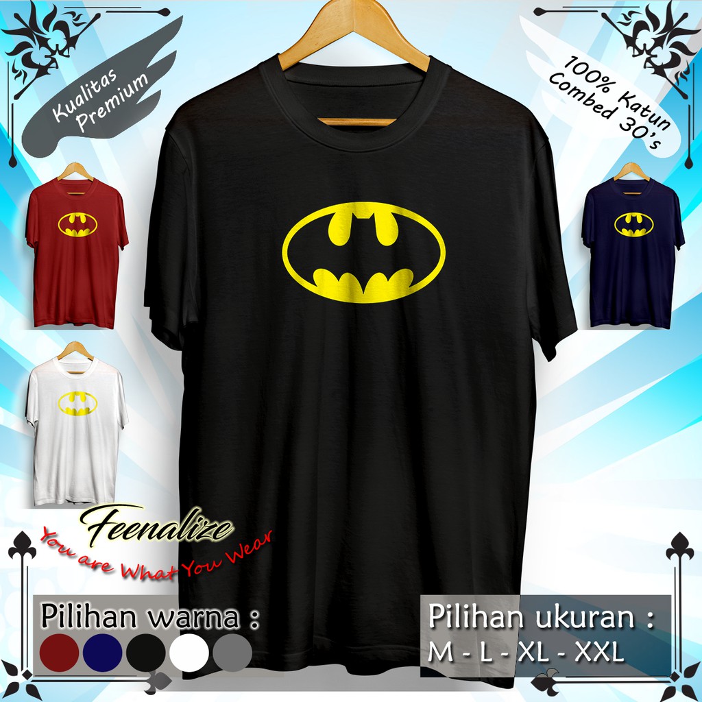 Áo Thun In Hình Batman Màu Vàng Cá Tính Cho Nam