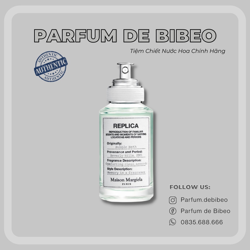 Parfum de Bibeo-Nước hoa thử Replica Buble Bath