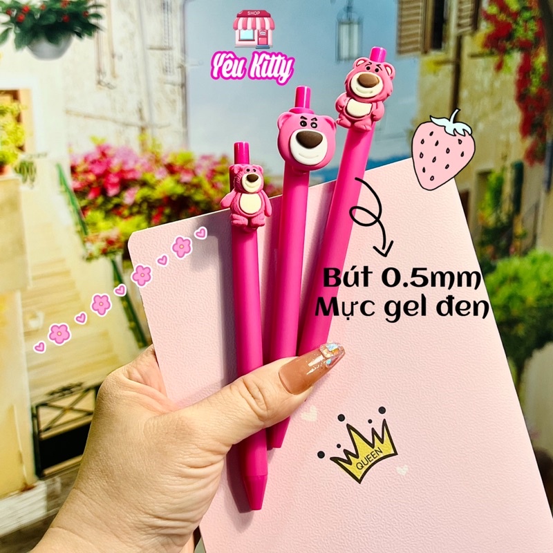 BÚT MỰC ĐEN GẤU DÂU LOTSO