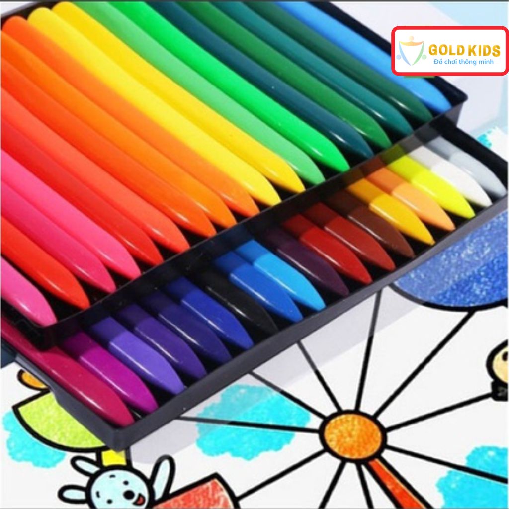 Bộ bút màu hữu cơ cho bé, hộp có 12, 24, 36 cây màu hữu cơ an toàn cho bé yêu tập tô vẽ-Đồ chơi thông minh giáo dục sớm