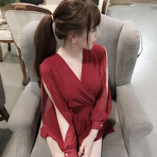 Jump ngắn xẻ tay dài