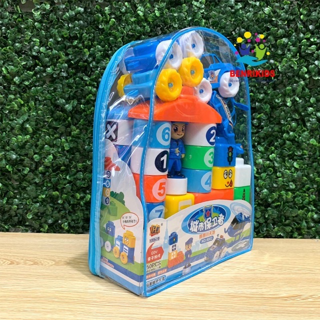 [Mã LIFETOYS1 giảm 30K đơn 99K] Đồ chơi XẾP HÌNH cảnh sát nhựa cao cấp cho bé