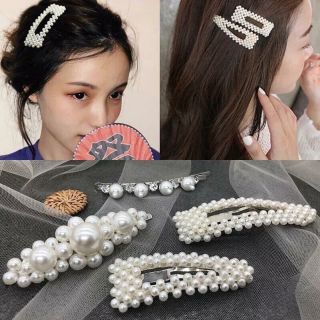 Set 4 kẹp tóc ngọc xinh xắn
