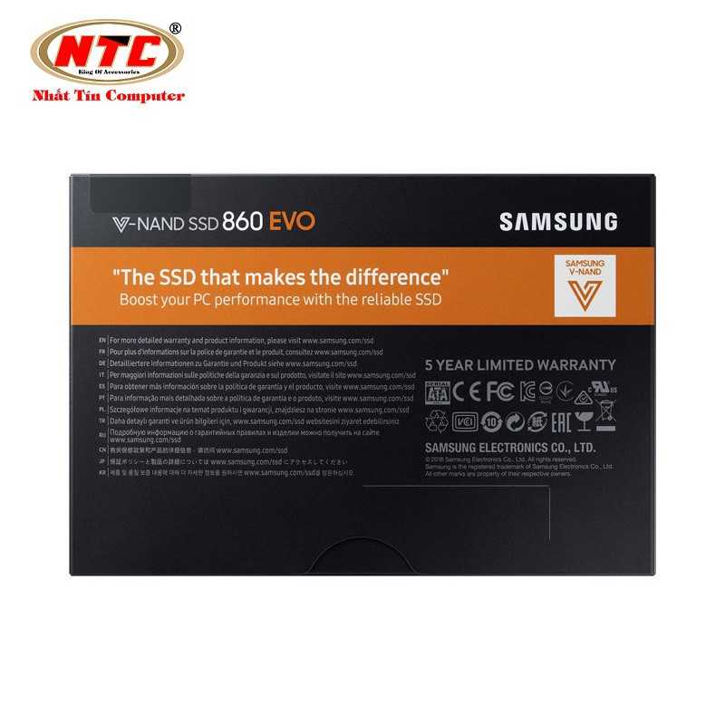 Ổ cứng SSD Samsung 860 Evo 500GB 2.5-Inch SATA III - box Anh (Đen) | BigBuy360 - bigbuy360.vn