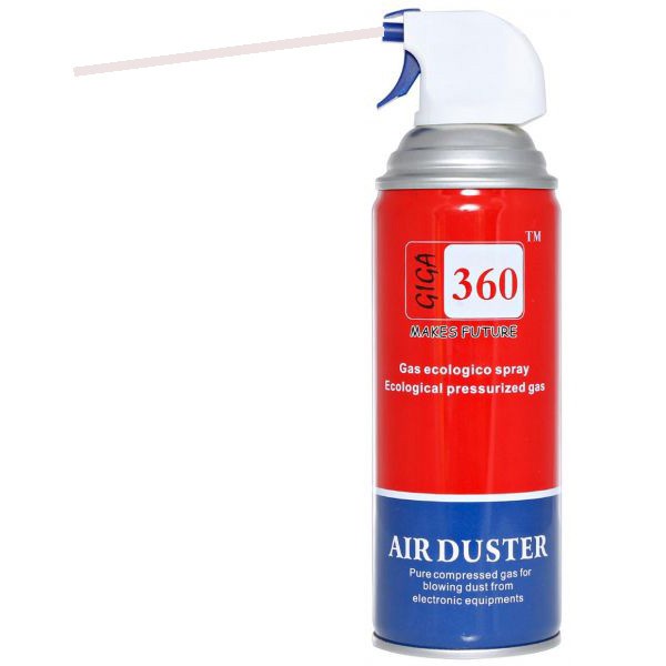 Bình Xịt Bụi Khí Nén Giga 360 Air Duster Vệ Sinh Laptop Máy Tính Đa Năng, Tiện Dụng