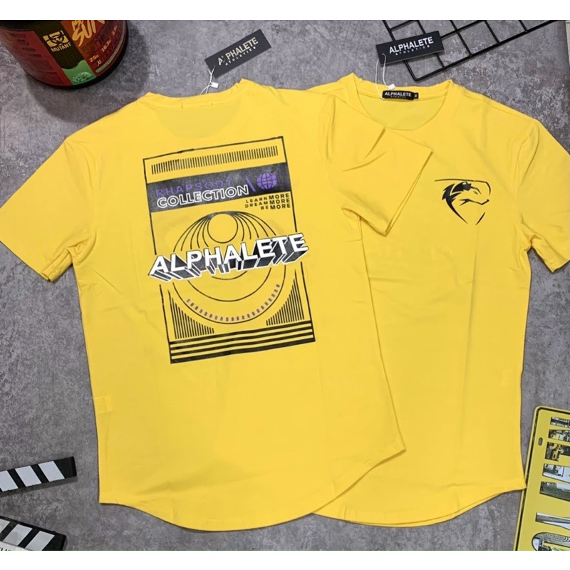 [sale sốc] áo gym nam ALPHALETE cự chất,áo thun nam cotton 100%