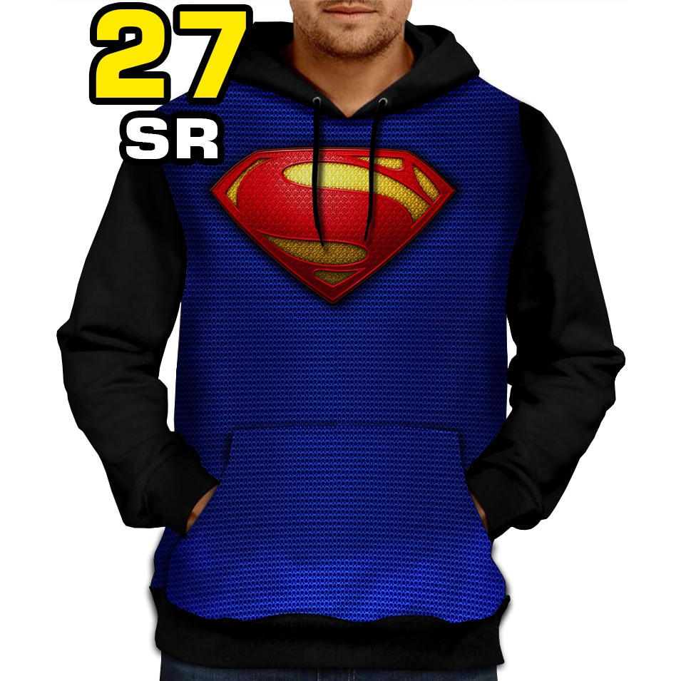 Áo Hoodie In Hình Siêu Anh Hùng Superman 27-blue