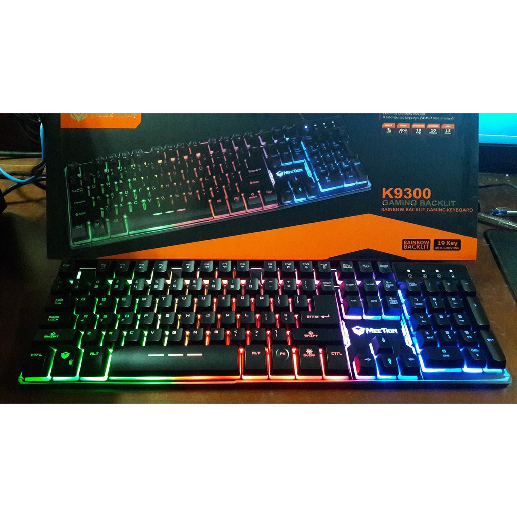 BÀN PHÍM GIẢ CƠ GAMING MEETION K9300  HÀNG CHÍNH HÃNG
