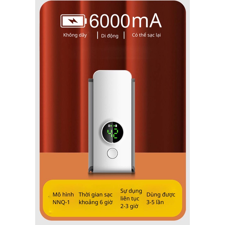 Máy hâm sữa cầm tay Finose tích điện,Máy hâm sữa không dây 6 mức nhiệt,máy hâm sữa, ủ sữa di động