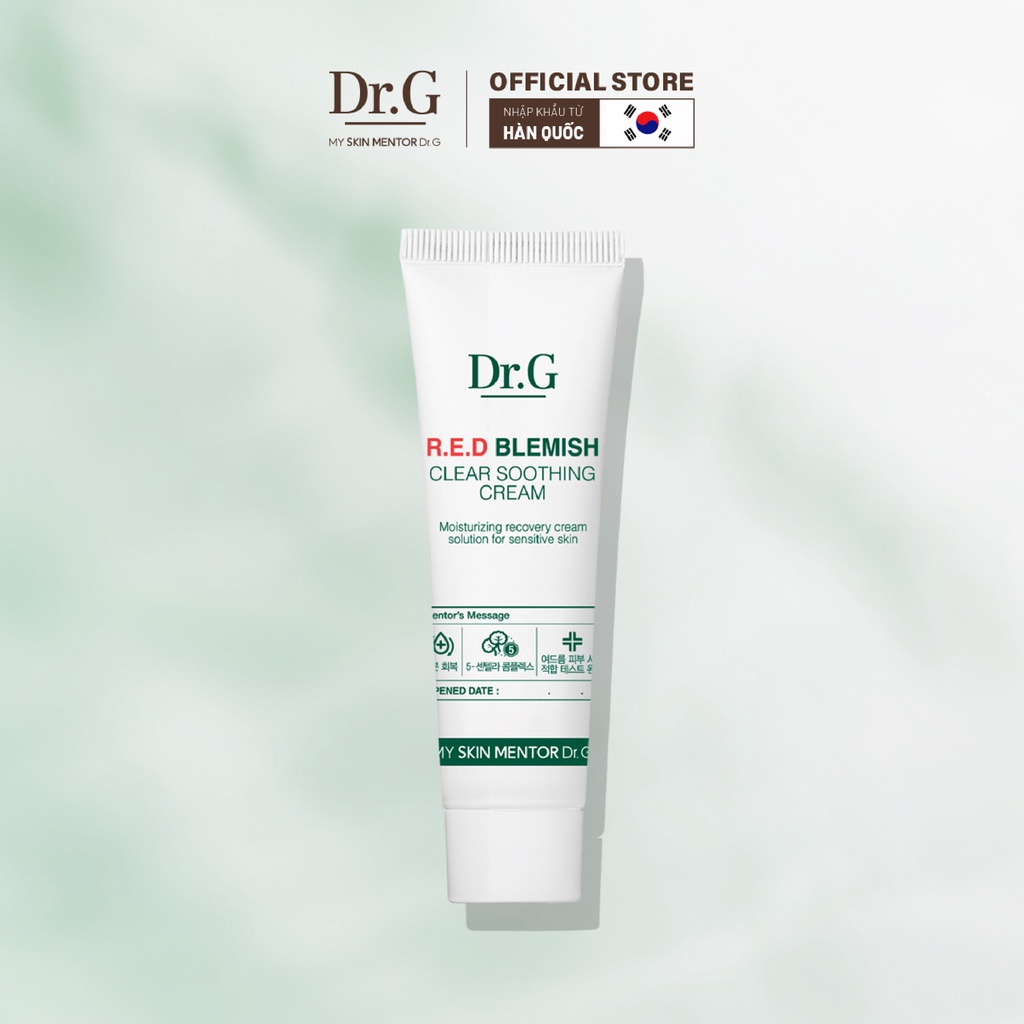 QUÀ TẶNG KHÔNG BÁN  Dr.G Kem dưỡng R.E.D Blemish Clear Soothing Cream 10ml