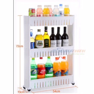 Kệ 3 tầng ,có bánh xe