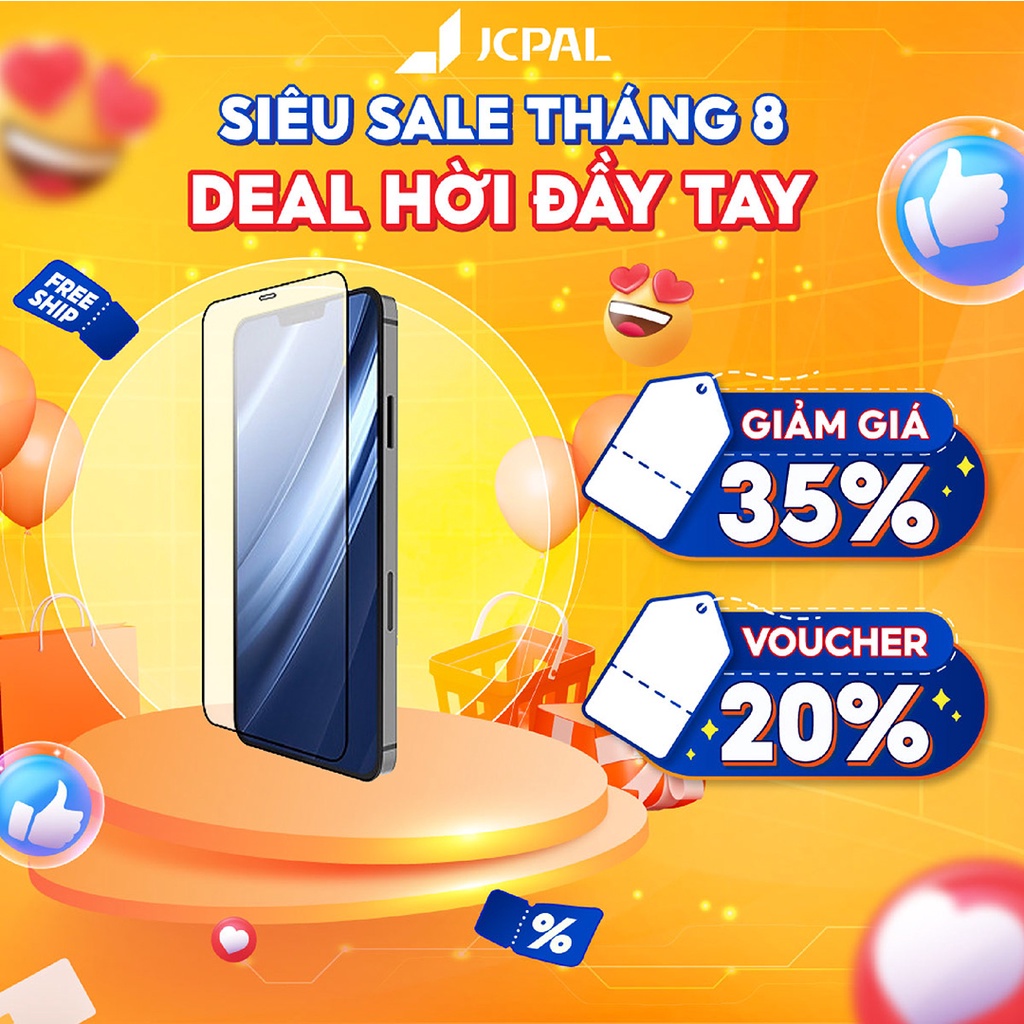 Kính cường lực JCPAL 2.5D Preserve iphone 12 Mini | 12 Pro | 12 Pro Max chống bám vân tay cực tốt, chống ánh sáng xanh