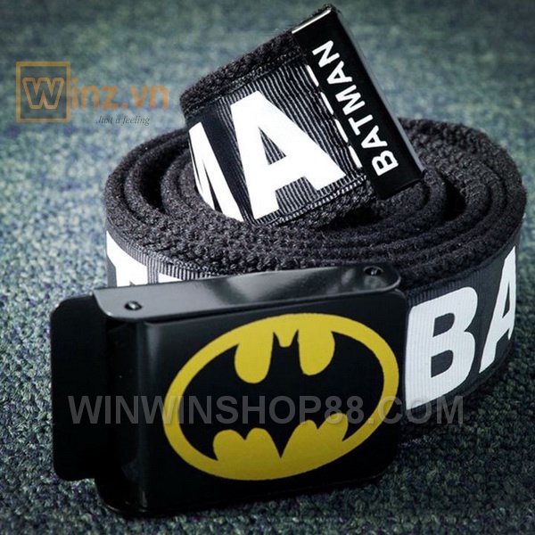 Thắt lưng vải BATMAN, thắt lưng vải canvas