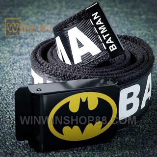 Thắt lưng vải BATMAN, thắt lưng vải canvas
