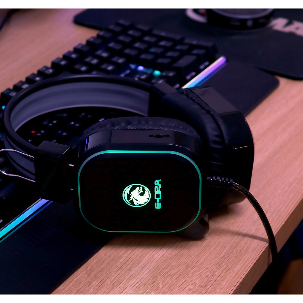 Tai nghe Gaming có Mic E-Dra EH401 RGB Led Bass căng tung nóc I Head phone E-Dra EH401 RGB LED | BigBuy360 - bigbuy360.vn