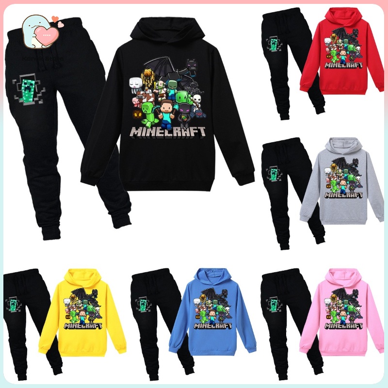【Giảm giá năm mới】Bộ áo Hoodie họa tiết Game Minecraft 2021