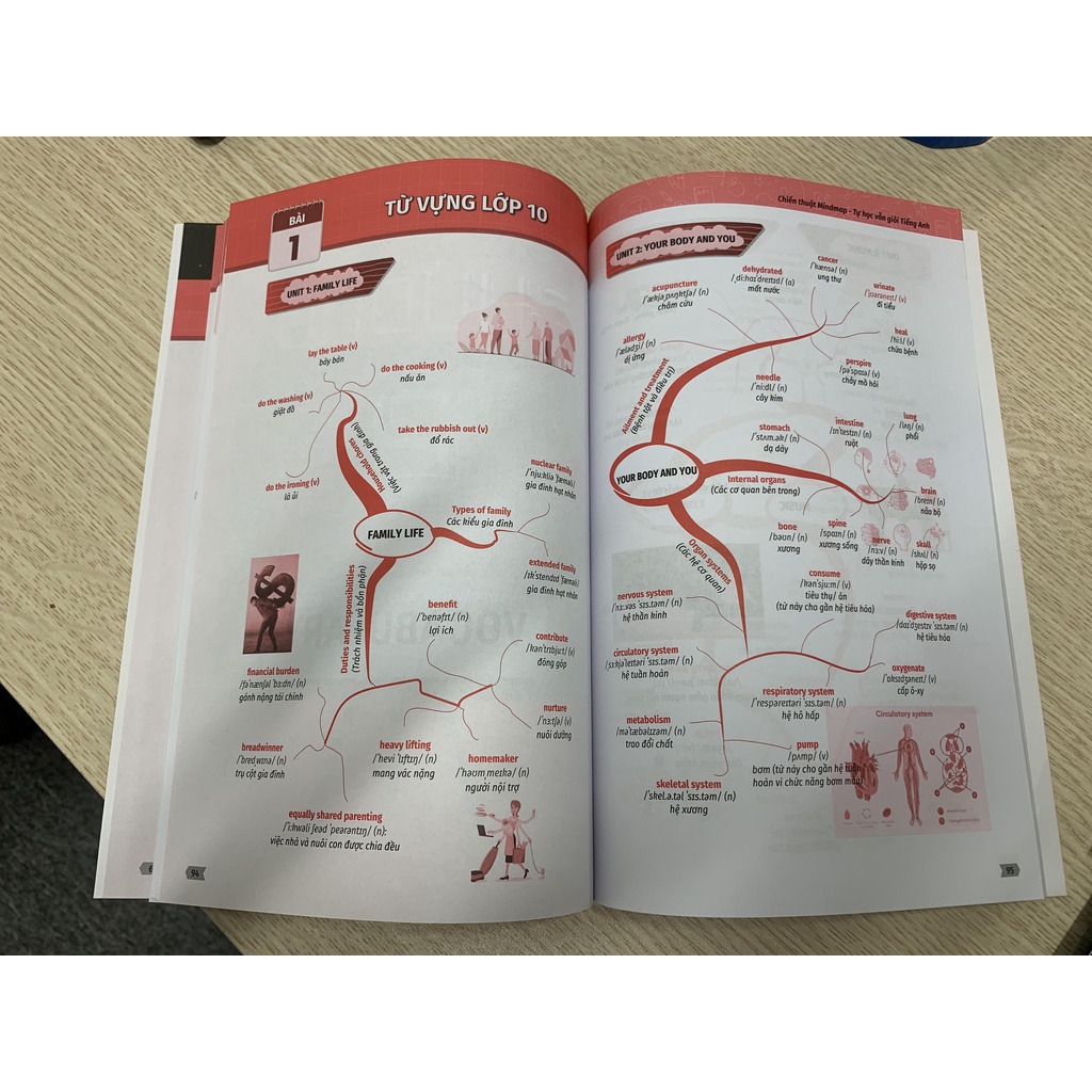 Sách - Chiến Thuật Mindmap - Tự Học Vẫn Giỏi Tiếng Anh Phiên bản mới, dành cho người mất gốc, người mới bắt đầu - HOCMAI