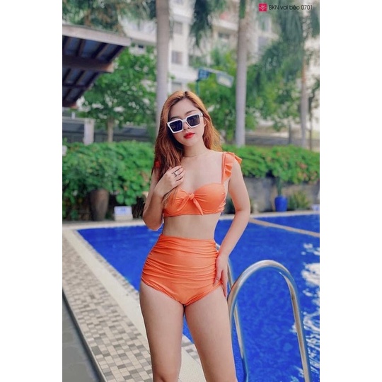 bikini 2mảnh cánh tiên màu cam nhủ ( Hàbg có sẵn )