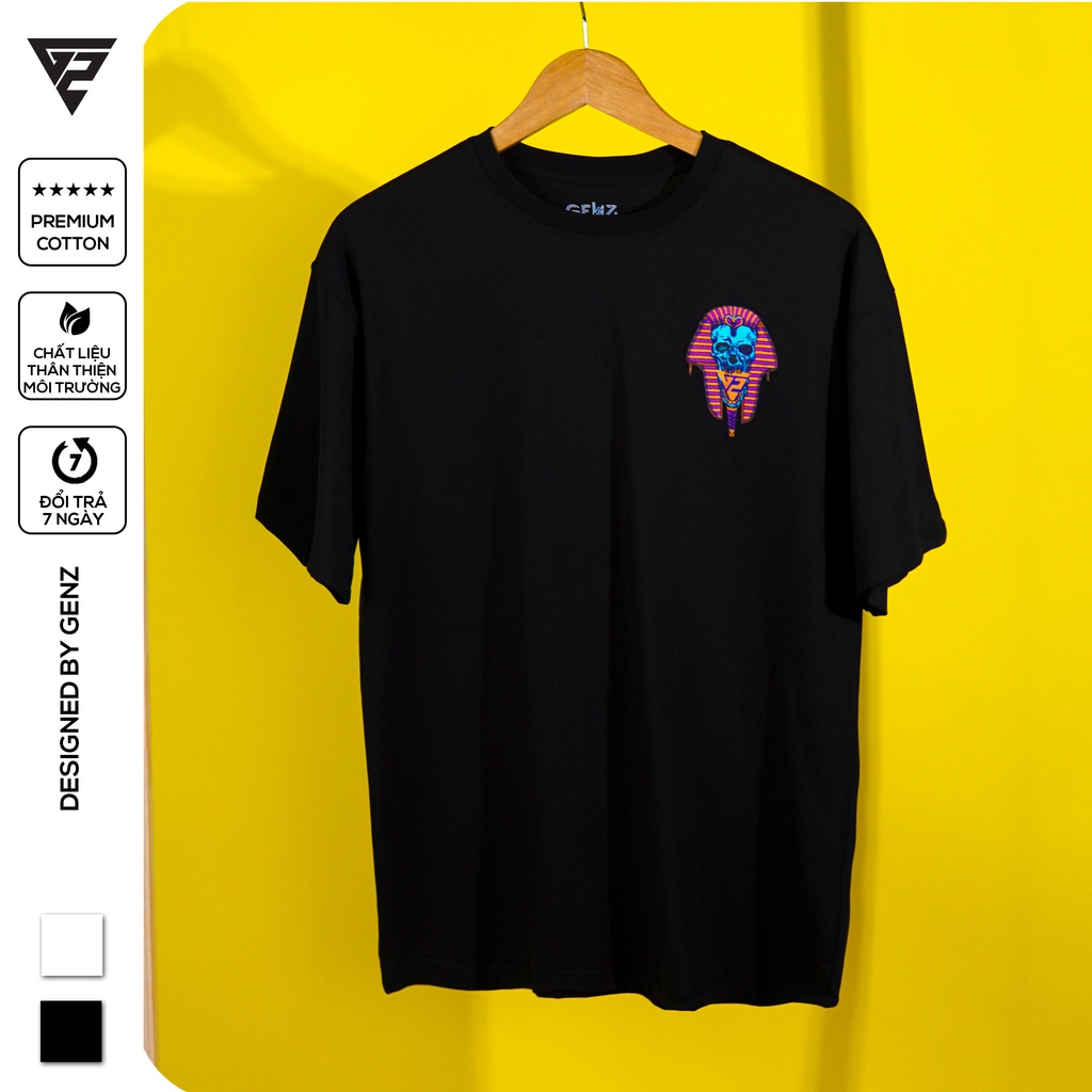 Áo thun tay lỡ GENZ phông unisex nam nữ cotton oversize form rộng Pharaon | BigBuy360 - bigbuy360.vn