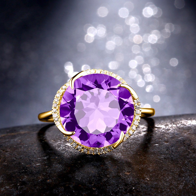 Nhẫn S925 mạ vàng 18k đính đá thời trang sang trọng