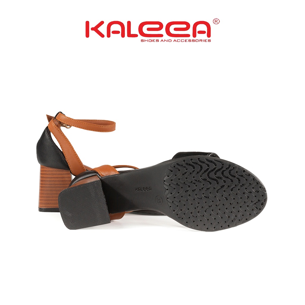 Giày Sandal Nữ KALEEA K203 Sandal Nữ Gót Vuông Cao 6p Hàng VNXK