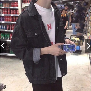 ÁO KHOÁC JEAN NAM ĐEN