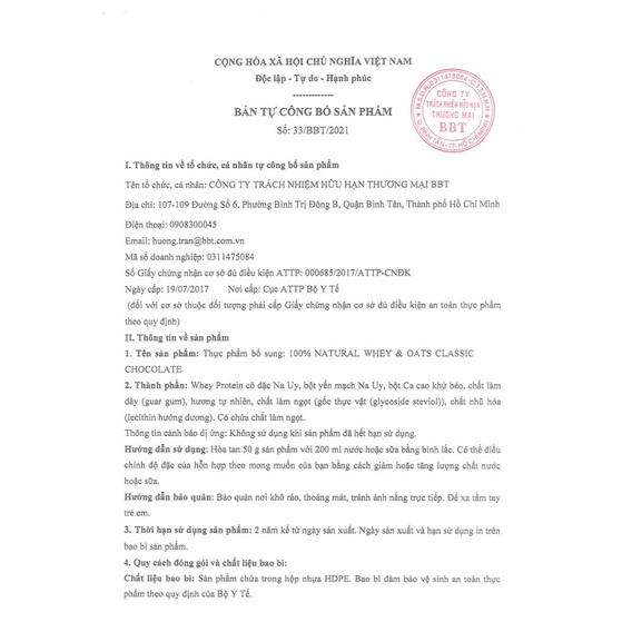 Nortech Whey & Oat Nauy 3KG , Bổ Sung 25.5g Whey Protein, Chất Xơ từ Yến Mạch, 11.7g EAA, 5.7g BCAA