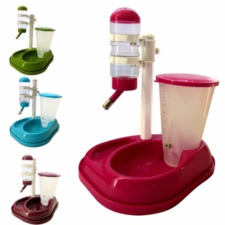 Bộ bình đựng thức ăn +bình nước + bát chó chó mèo