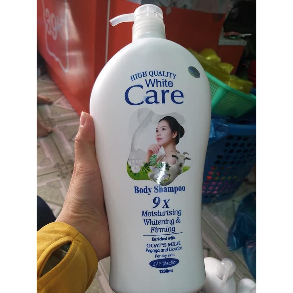 [SALE OFF ] Sữa tắm dê White Care trắng mịn 1200ml – hàng Thái Lan Chính Hãng