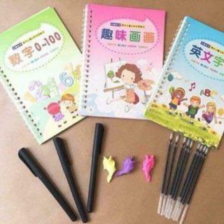 [Set 3 quyển] - Vở Tập Tô Tự Xóa Cho Bé