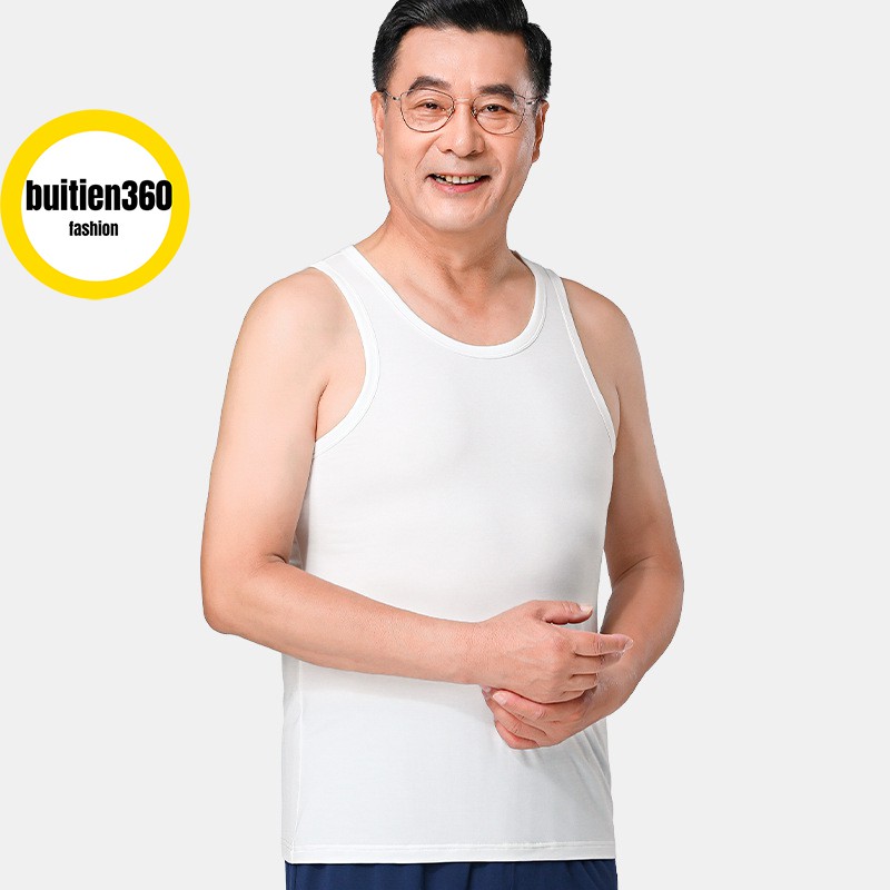 Aó thun Lót Nam LEDATEX trắng thun lạnh 3 lỗ và cộc tay chất cotton Dầy mát Đẹp Hàng Việt Nam Chất Lượng Cao.