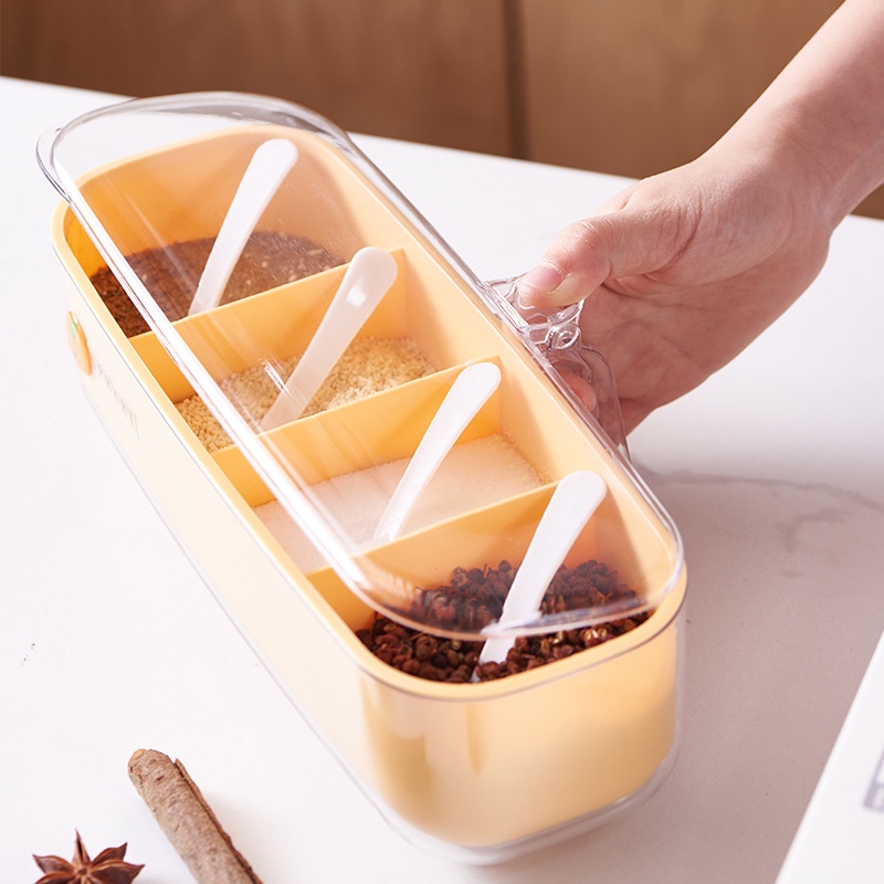 Hộp Đựng Gia Vị Có Nắp Đậy Tiện Dụng Cho Nhà Bếp