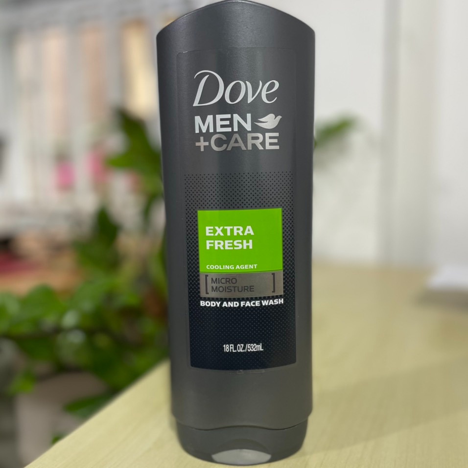 Sữa tắm và sữa rửa mặt Dove Men+ Care Extra Fresh USA