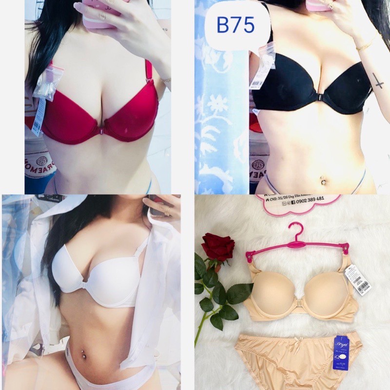 ♥️ Bộ Đồ Lót Nữ ♥️ Bộ Đồ Lót VNXK Siêu Nâng Tạo khe B001 Áo Ngực dày.Áo Lót Dày