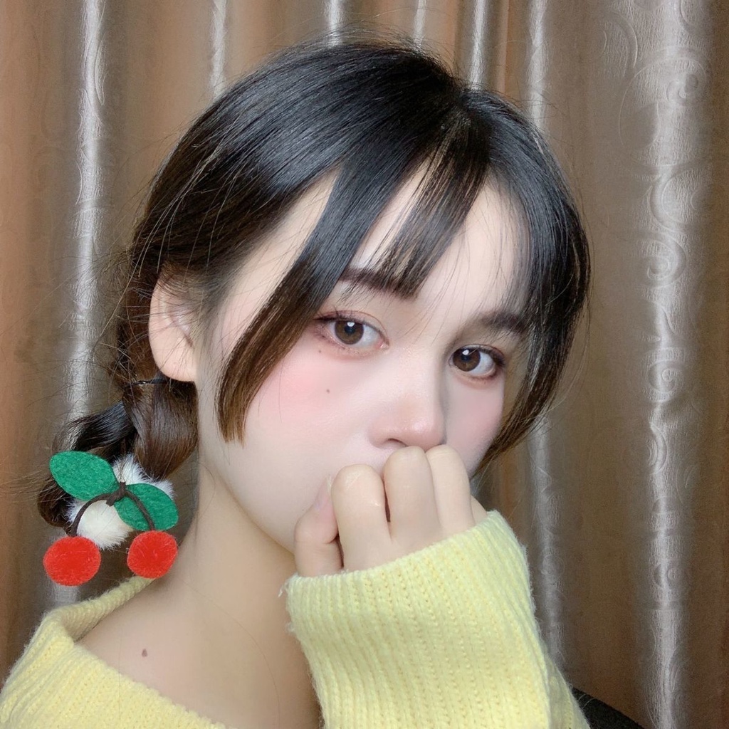 Cột tóc cherrey bông trắng nhỏ S66