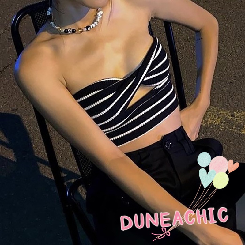 DUNEA Ống Nữ Kẻ Sọc Thời Trang