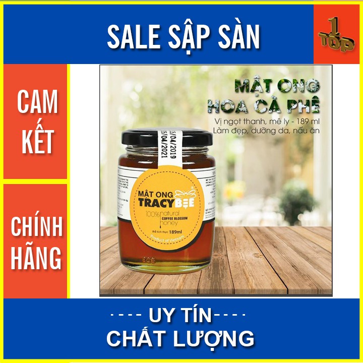 MẬT ONG HOA TỰ NHIÊN TỪ HOA CAFE TRACYBEE- LỌ 189ML