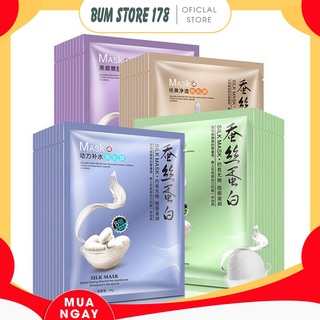 Mặt nạ giấy dưỡng da mụn cấp ẩm thải độc tơ tằm ONE SPRING SILK MASK