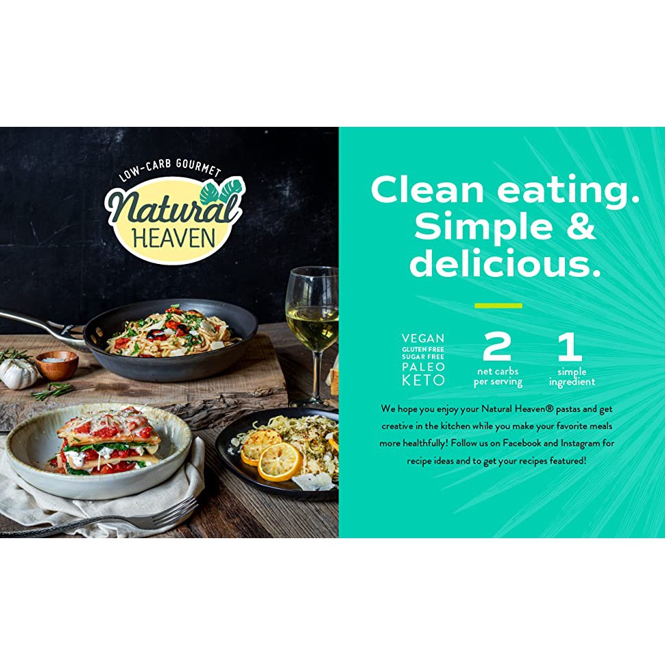 MÌ Ý Lasagna - Natural Heaven Veggie Pasta Noodles, 255g (9oz)
