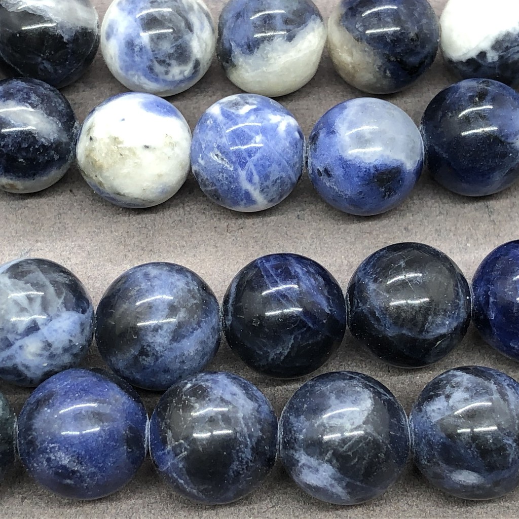 Chuỗi Hạt Đá Tròn Tự Nhiên 4-12mm Dùng Làm Vòng Đeo Tay Diy