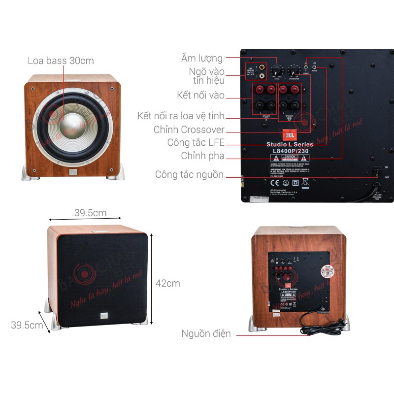 Loa sup điện bass 30 JBL 8400 - Bảo hành 6 tháng
