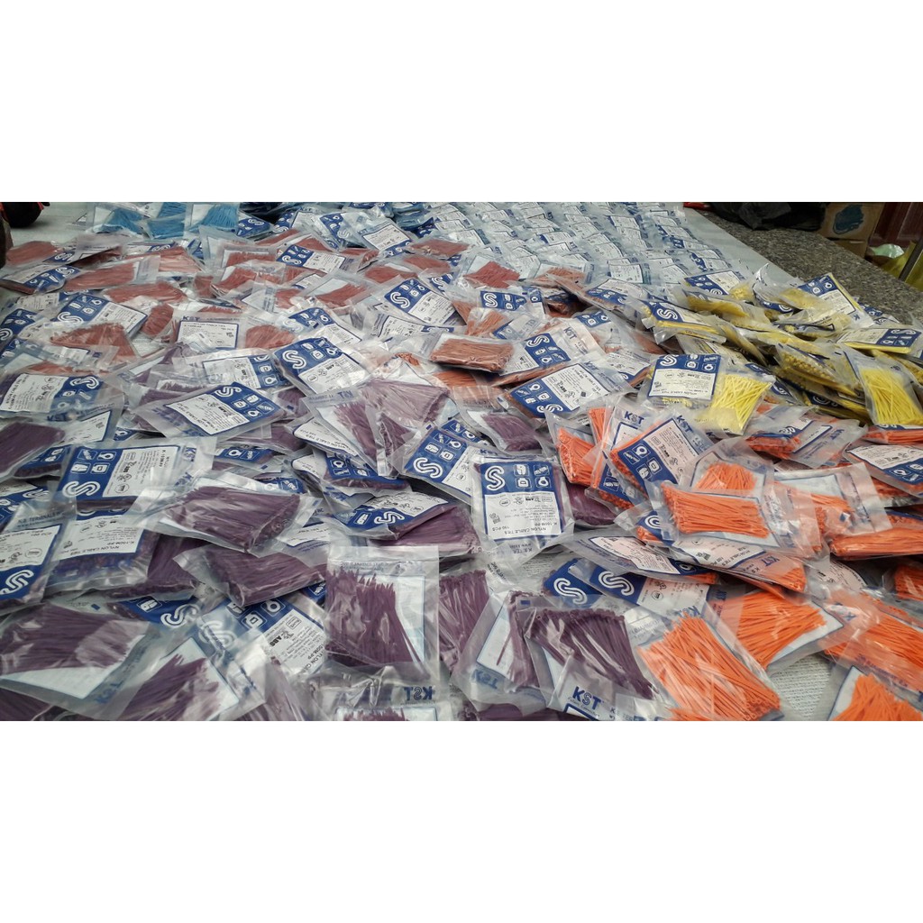 Dây rút màu hàng nhập Đài Loan. 2,5mmx100mm. làm dấu chân gà,  Đánh Dấu Dây Điện,...