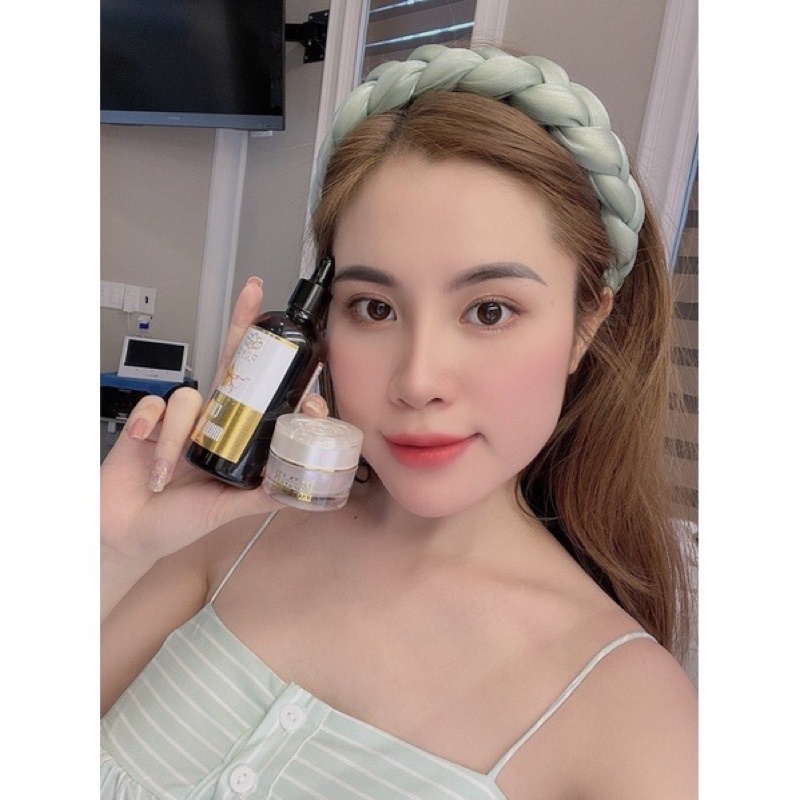 Combo cốt nhân sâm và kem face pum