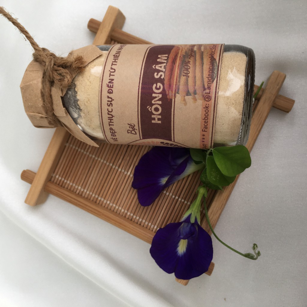 Bột Hồng Sâm thiên nhiên đắp mặt nạ nguyên chất 10g