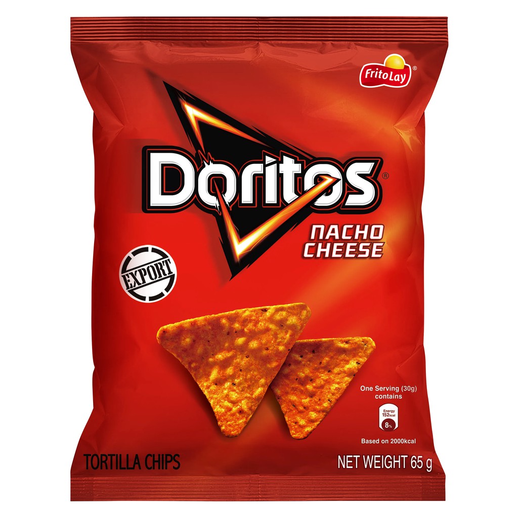 [GROPEP151-30k đơn 150k] Bánh snack Doritos vị Nacho Cheese gói 65g