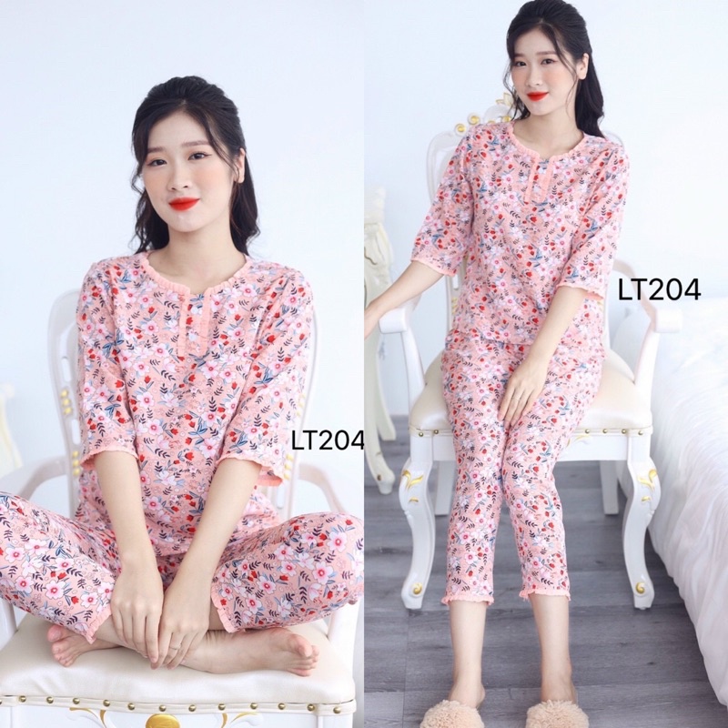 Bộ mặc nhà(chất loại 1) vải lụa thái cực mát, cực sang, size từ 40-63kg