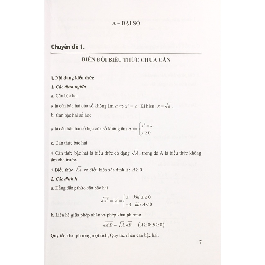 Sách NH - Ôn luyện kiến thức thi vào lớp 10 Môn Toán ( Phiên bản đặc biệt) (B64)