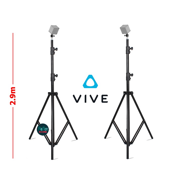 Bộ 2 chân đứng nhôm cao 2.9m đầu kim loại xoay đa chiều cho kính thực tế ảo HTC VIVE