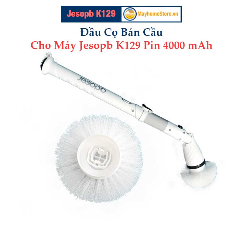 Đầu Cọ Bán Cầu Cho Máy Cọ Rửa Vệ Sinh Nhà Tắm Jesopb K129 Pin 4000 mAh